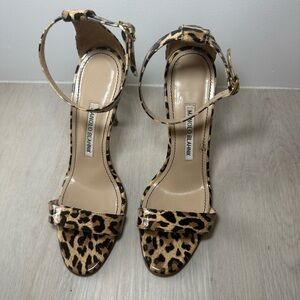 Manolo Blahnik - Leopard Print/ Animal print heeled  sandals